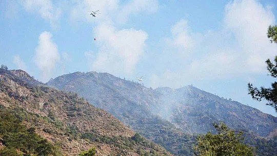 Dalaman yangını kısmen kontrol altında