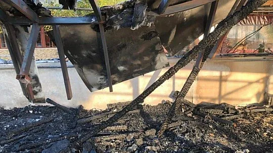 Dalyan'da pansiyonda yangın
