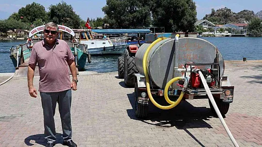 DALYAN KANALLARINI FERİBOT İTFAİYE KORUYACAK