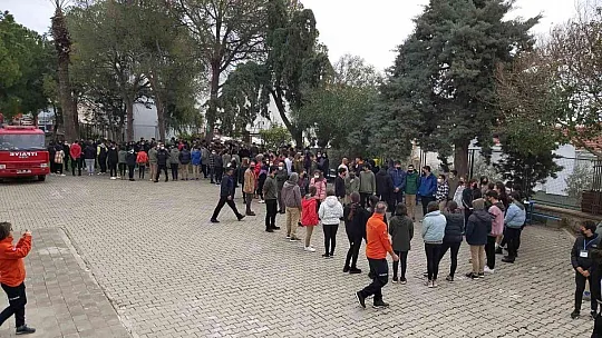 Datça'da deprem ve tahliye tatbikatı yapıldı