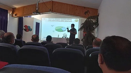 Datça'da orman yangınları ile ilgili bilgilendirme toplantısı düzenlendi