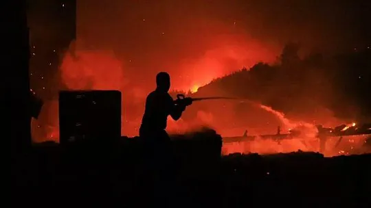 Datça'daki orman yangınından 17 konut olumsuz etkilendi