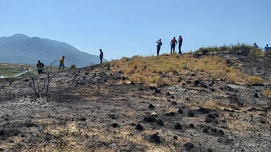 Datça'daki yangında 2 dönüm makilik alan zarar gördü