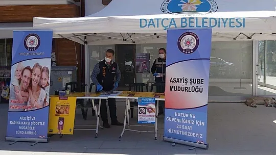 Datça emniyeti KADES tanıtımlarını sürdürüyor