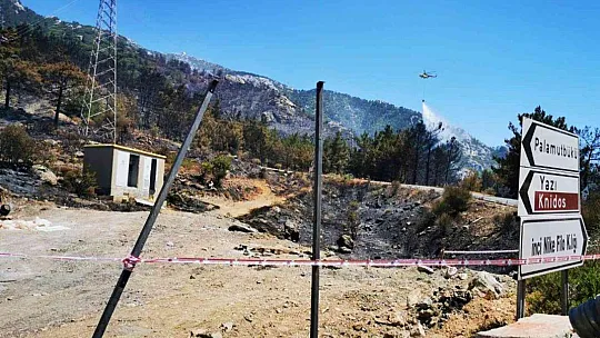 Datça yangınının çıktığı trafoda inceleme