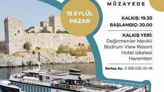 DENİZ ORTASINDA MÜZAYEDE YAPACAKLAR
