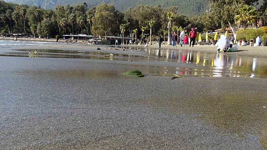 DENİZ SUYU 15 METRE ÇEKİLDİ