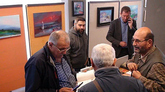 AZİZ ÇETİNKAYA SERGİSİ AÇILDI