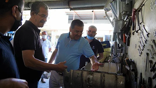 Başkan Tokat'tan sanayi esnafına ziyaret