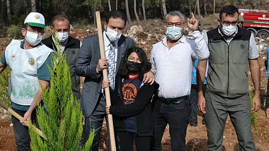 Fethiye'de 5 bin fidan toprakla buluştu