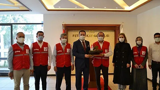 Başkan Tuna'dan, Kaymakam Fırat'a ziyaret
