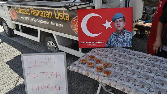 Şehit Hayrına Lokma Dağıtıldı