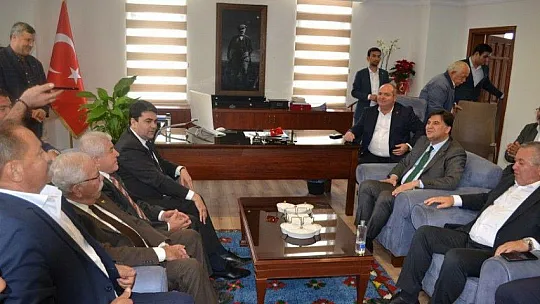 Başkan Karaca'dan DP Genel Başkanı'na karşılama töreni