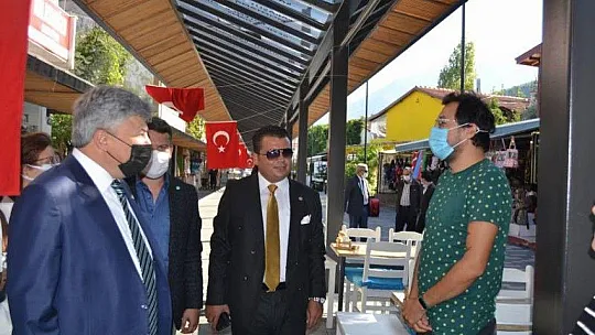 Fethiye'de esnaf ziyaretlerinde bulundu