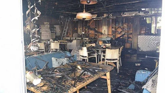 Fethiye'de Kafe Restoran'da yangın