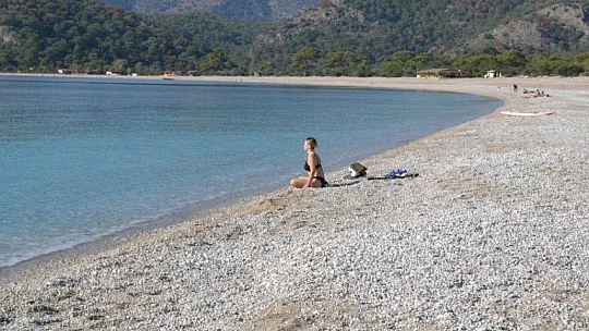 Ocak ayında denize girdiler