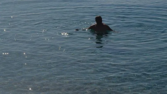 Ocak ayında denize girdiler