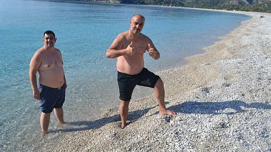 Ocak ayında denize girdiler