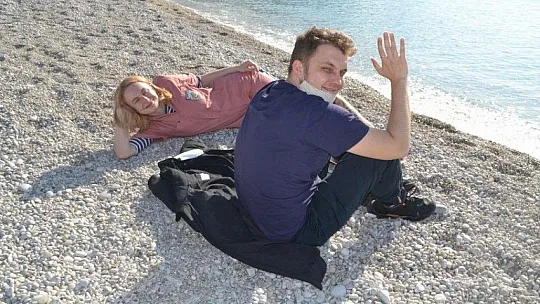 Ocak ayında denize girdiler