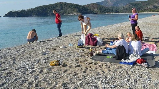 Ocak ayında denize girdiler