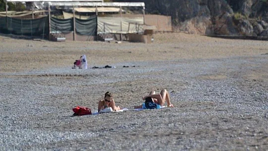 Ocak ayında denize girdiler