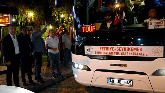 Fethiye ve Seydikemerli öğrenciler Ata'nın huzuruna çıktı
