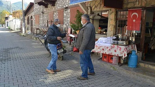 Muhtar Arıcan kısıtlama sürecinde görevinin başındaydı