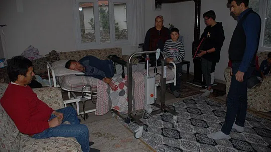 Lift cihazına kavuştu