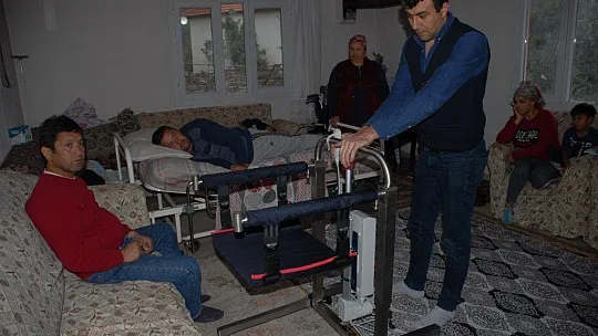 Lift cihazına kavuştu