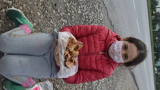 Çıntar mantarını hem satıyor hem de hediye ediyor