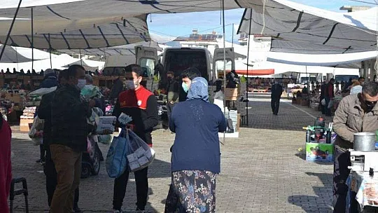 Pazar esnafından örnek davranış
