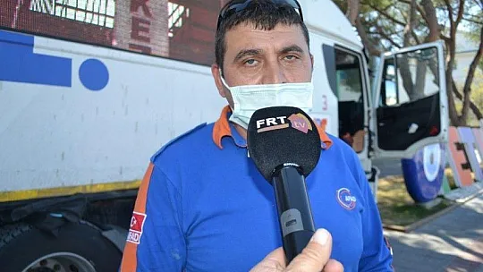 Deprem Tırı Fethiye'de 