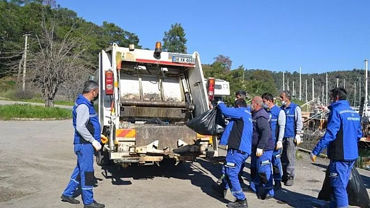 Kısıtlama günlerinde çevre temizliğine devam