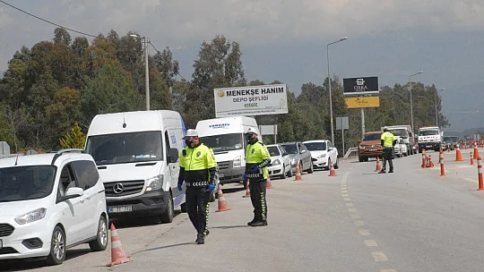 Fethiye Girişinde Korona Önlemi