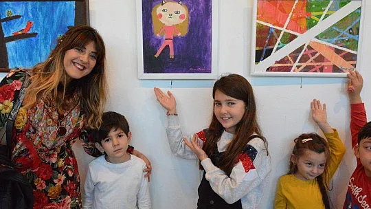 Öğrencilerin resim sergisi 3 gün açık