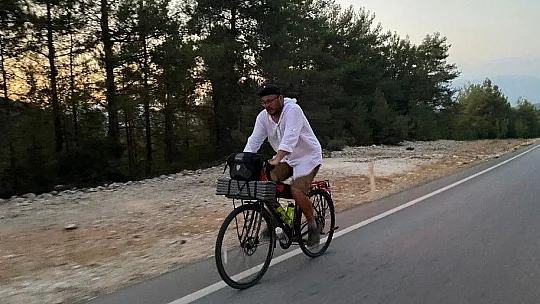 Türkiye Turuna Çıkan Kazak Bisikletçi Fethiye'de