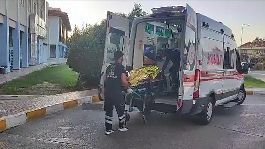 Bot yangını yaralıları hastaneye getirildi