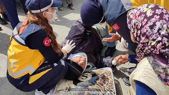 Elektrikli Bisikletle kaza yapan yaşlı çift yaralandı