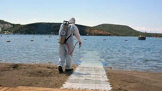 Engelsiz plajlara Kovid-19 önlemi