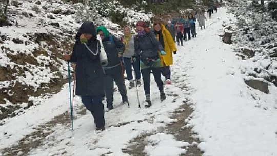 Fethiye Tabiat Kadınlarından Karda Yürüyüş