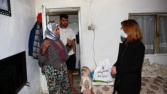 Evi yanan Yürekli ailesine Menteşe Belediyesinden yardım