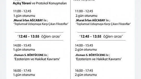 EZOTERİZM VE FELSEFE ZİRVESİ'NE BODRUM EV SAHİPLİĞİ YAPACAK