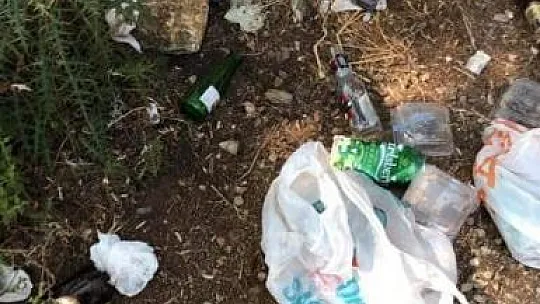 Yarımadadaki çöplere vatandaşlar tepki gösterdi