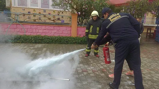 Özel Çocuklar Yangın Tatbikatında