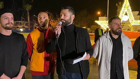 Fethiye'de Suudi Arabistan protesto edildi