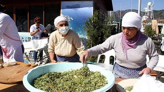 Göcek'te ot yemekleri festivaline ilgi yoğun oldu