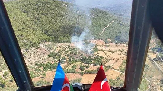 Göcek'teki yangın büyümeden söndürüldü