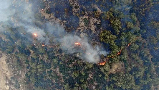 Gökbel Dağları alev alev yanıyor