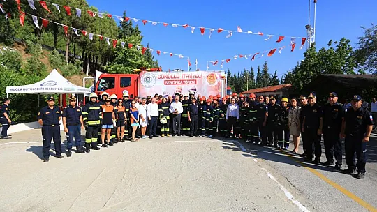 Gönüllü İtfaiyeciler Sertifikalarını Aldı