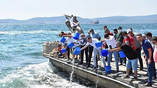 Güllük Körfezi'ne 30 bin levrek balığı yavrusu bırakıldı